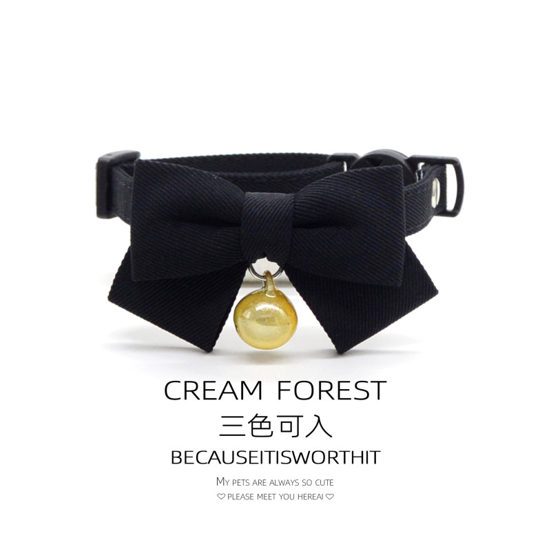 Pet Breakaway Cat Collar, Safe Cute Cotton and Linen Material Adjustable