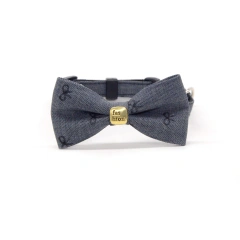 Adjustable Pet Collar with Bow Tie/Tie, Formal Fashion Neckwear for Cats & Small Dogs, Ideal for Weddings, Photoshoots & Daily