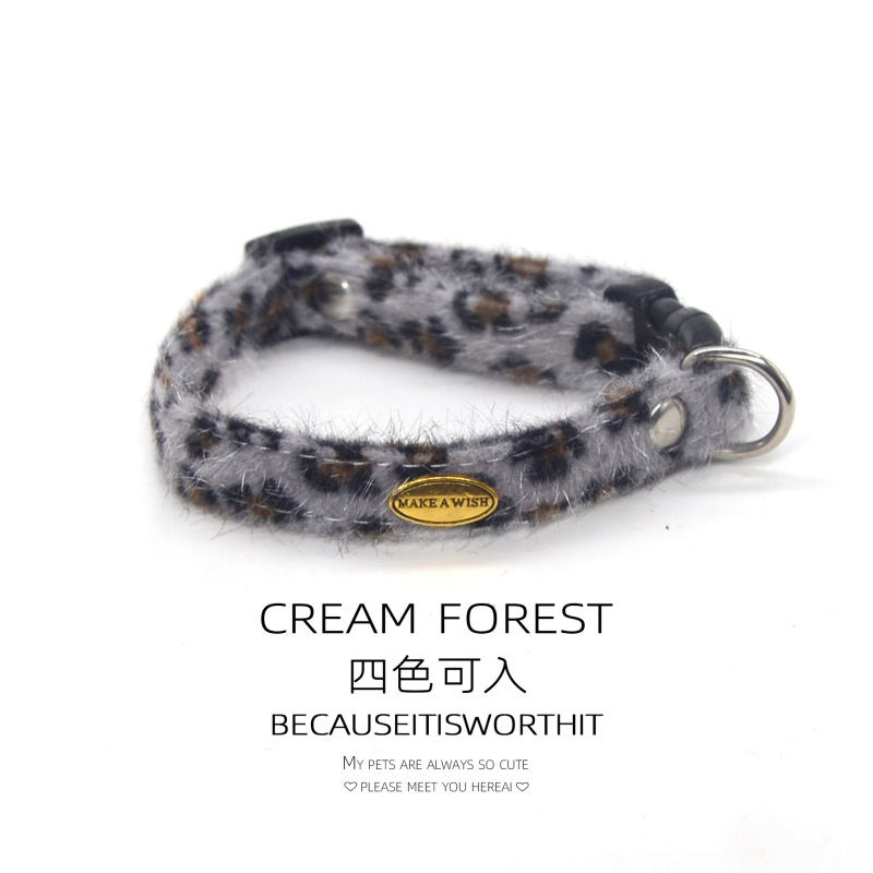 Pet Breakaway Cat Collar, Safe Cute Cotton and Linen Material Adjustable