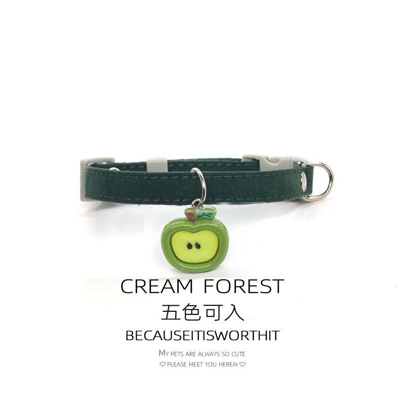 Pet Breakaway Cat Collar, Safe Cute Cotton and Linen Material Adjustable
