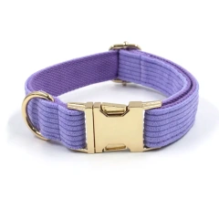 Multi Colors Corduroy Dog Cat Autumn Collars Custom Name Phone Number Puppy Necklace Adjustable Pet Leads Collar