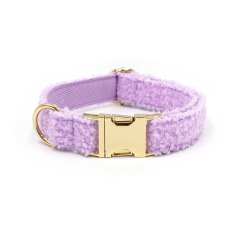 Soft Fleece Teddy Bear Dog Collar - Cozy & Adjustable Pet Necklace for Small Dogs, Cute & Comfortable