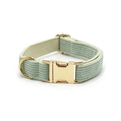 Multi Colors Corduroy Dog Cat Autumn Collars Custom Name Phone Number Puppy Necklace Adjustable Pet Leads Collar
