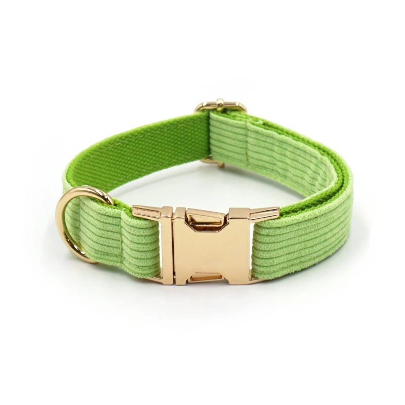 Multi Colors Corduroy Dog Cat Autumn Collars Custom Name Phone Number Puppy Necklace Adjustable Pet Leads Collar