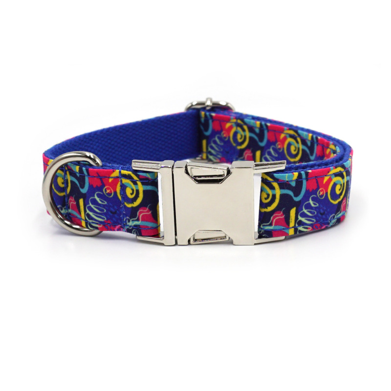 Pet dog printed collar