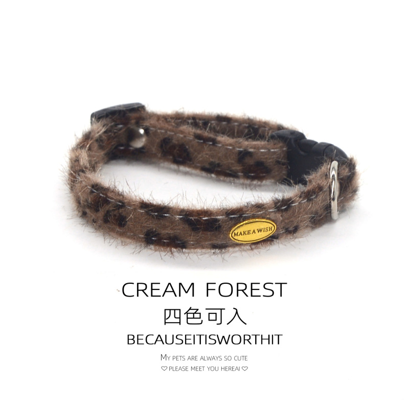 Pet Breakaway Cat Collar, Safe Cute Cotton and Linen Material Adjustable