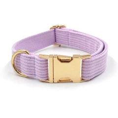 Multi Colors Corduroy Dog Cat Autumn Collars Custom Name Phone Number Puppy Necklace Adjustable Pet Leads Collar