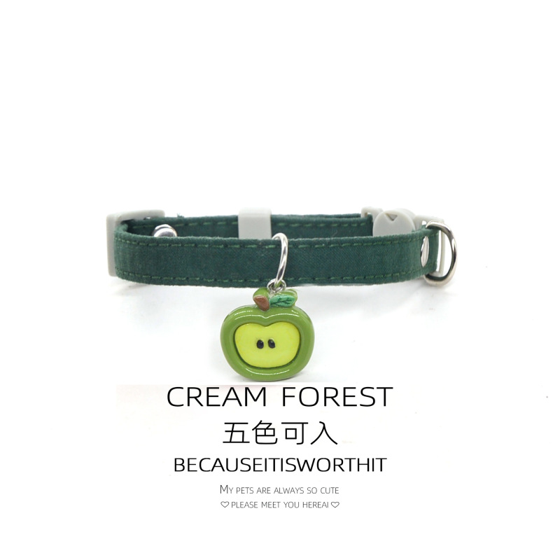 Pet Breakaway Cat Collar, Safe Cute Cotton and Linen Material Adjustable