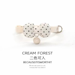 Pet Breakaway Cat Collar, Safe Cute Cotton and Linen Material Adjustable