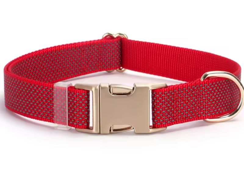 Glow Castle Solid Reflective Eco-friendly Nylon Dog Collar