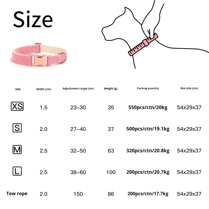 Personalized Engravable Luxury Polyester Pet Collar Set | Pink Plaid Bow Tie & Leash with Custom Name/Logo Shiny Design