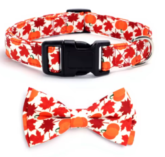 Halloween Christmas Plaid Pet Collar Plaid Snowflake Santa Claus Printed Bow Ties