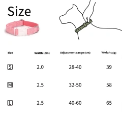 Engraved Cartoon Padded Soft Pet Collar with Ribbons Skin-Friendly Leather Transparent Buckle Anti-Slip Dog Collar Solid Pattern