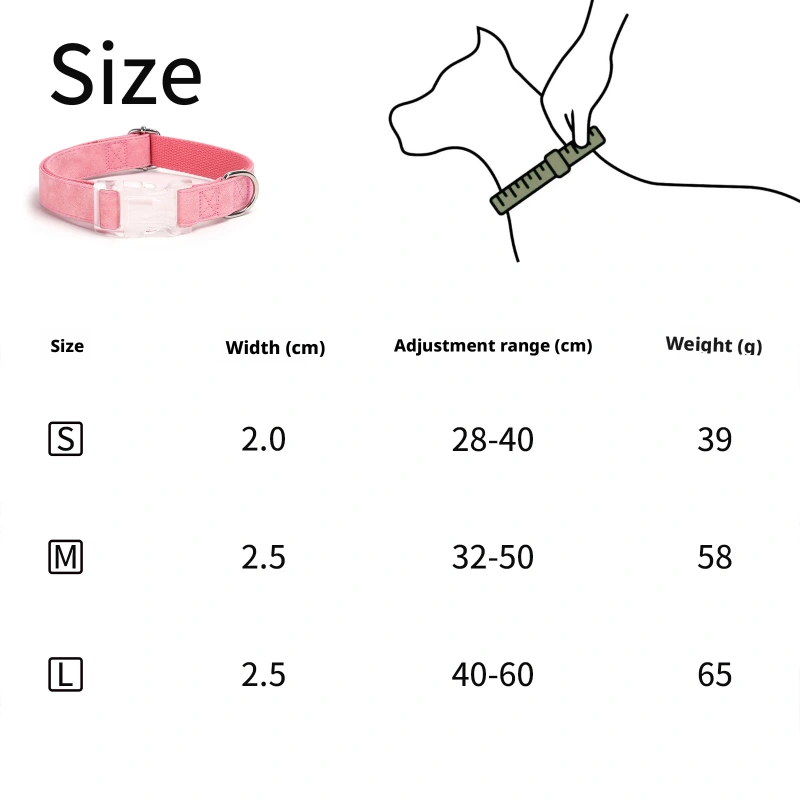 Engraved Cartoon Padded Soft Pet Collar with Ribbons Skin-Friendly Leather Transparent Buckle Anti-Slip Dog Collar Solid Pattern