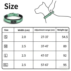 Reflective Dog Collar Personalized Pet Tag Collar Custom Puppy Cat Nameplate ID Collars Engraved Comfortable Diving cloth Padded