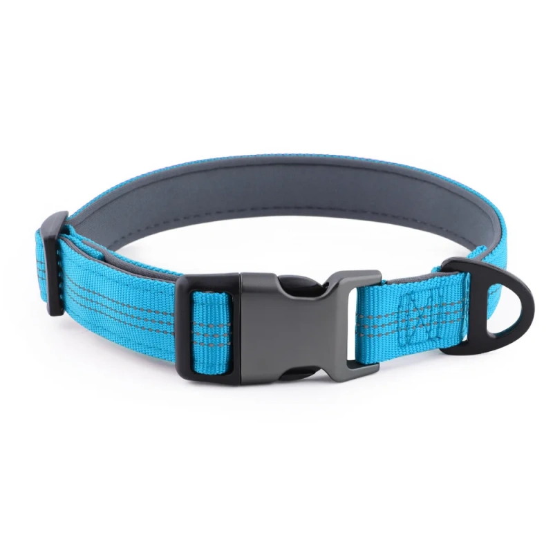 Reflective Dog Collar For Medium Large Dogs Soft Neoprene Padded Nylon Sturdy Adjustable Pets Collar for Medium Large Dogs