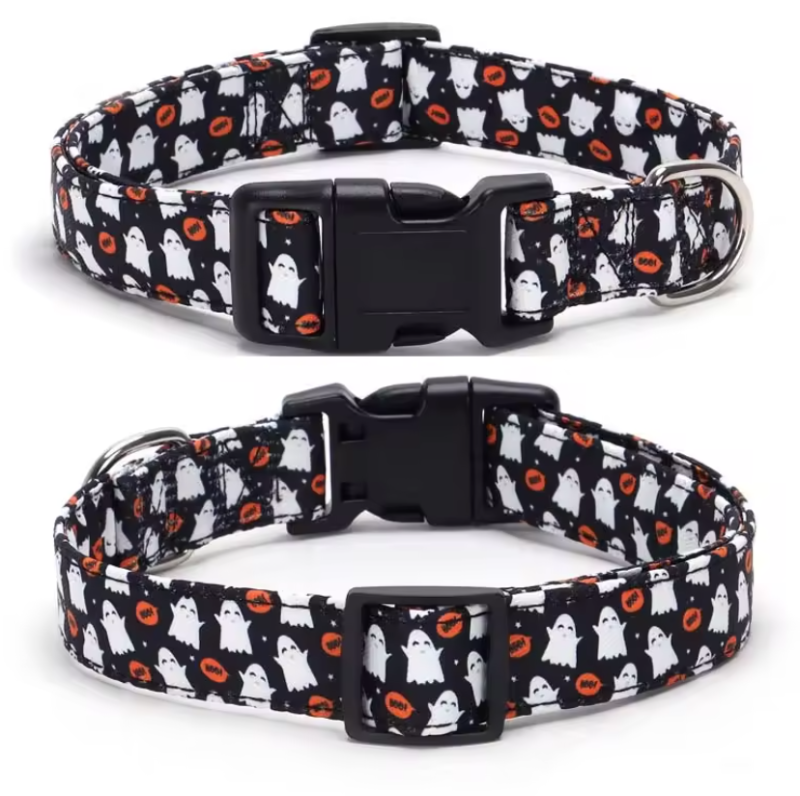 Halloween Themed Dog Collar for Small and Medium Dogs Adjustable