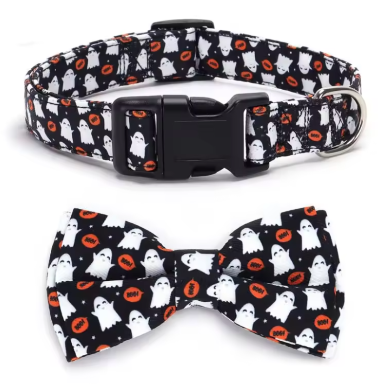 Halloween Themed Dog Collar for Small and Medium Dogs Adjustable