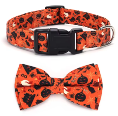 Halloween Themed Dog Collar for Small and Medium Dogs Adjustable