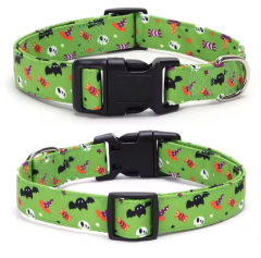 Halloween Themed Dog Collar for Small and Medium Dogs Adjustable