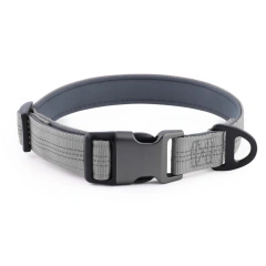 Reflective Dog Collar For Medium Large Dogs Soft Neoprene Padded Nylon Sturdy Adjustable Pets Collar for Medium Large Dogs