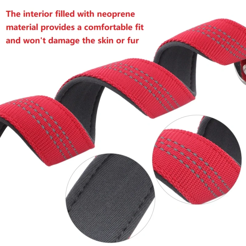 Reflective Dog Collar For Medium Large Dogs Soft Neoprene Padded Nylon Sturdy Adjustable Pets Collar for Medium Large Dogs