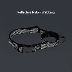 Personalized Martingale Dog Collar with Custom Name Adjustable Anti-Escape No Pull Training Collar for Dogs Pet Safety Accessory