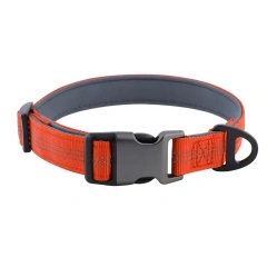 Reflective Dog Collar For Medium Large Dogs Soft Neoprene Padded Nylon Sturdy Adjustable Pets Collar for Medium Large Dogs