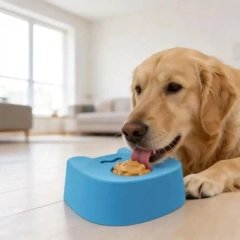 Simple Anti-Choking Dog Lick Bowl with Rolling Ball Anti Slip Interactive Lick Bowl Water Treat Lick for Wet Food
