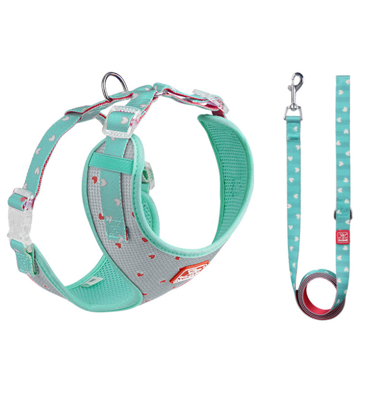 Pet Love Small Dog Outdoor Walking Anti-Escape Polyester Harness