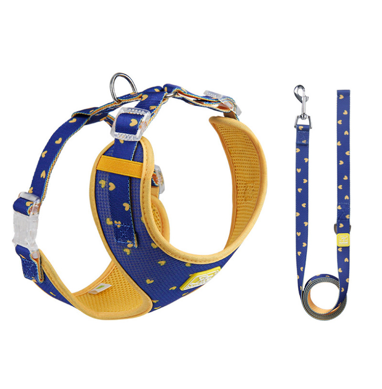 Pet Love Small Dog Outdoor Walking Anti-Escape Polyester Harness