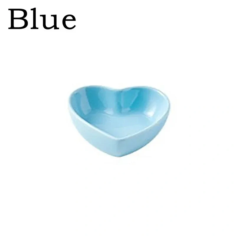 New Hamster Feeding Bowl Heart-shaped Pet Feeder Bowl Ceramic Snack Bowl Food Water Snack Feeder Hamster Food Pet Supplies Pet