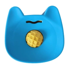 Simple Anti-Choking Dog Lick Bowl with Rolling Ball Anti Slip Interactive Lick Bowl Water Treat Lick for Wet Food