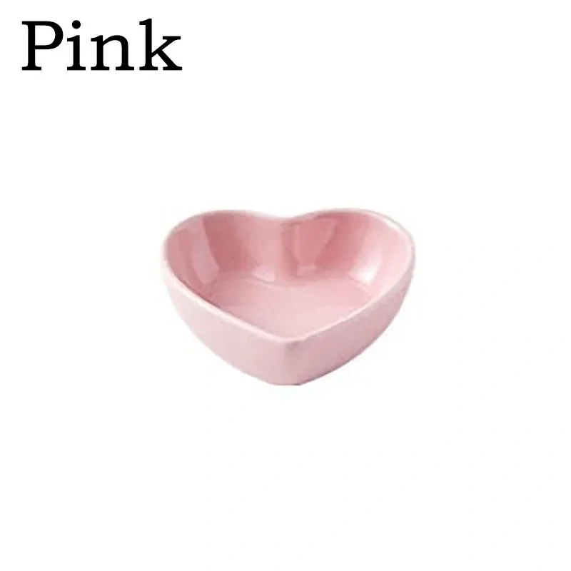 New Hamster Feeding Bowl Heart-shaped Pet Feeder Bowl Ceramic Snack Bowl Food Water Snack Feeder Hamster Food Pet Supplies Pet