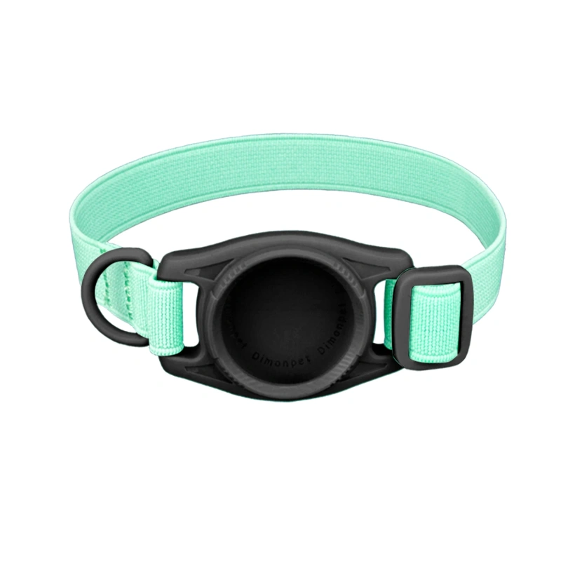 Reflective Nylon Webbing with Built in Tracker Holder for AirTag Safety Breakaway Buckle Sturdy Puppy Kitten Pet Dog Collar