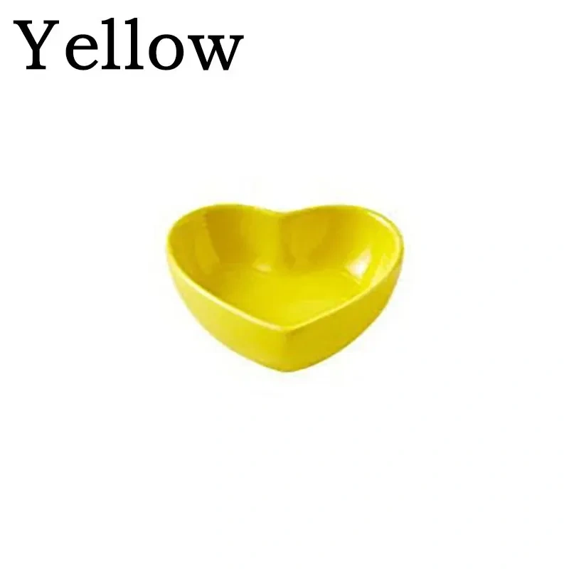 New Hamster Feeding Bowl Heart-shaped Pet Feeder Bowl Ceramic Snack Bowl Food Water Snack Feeder Hamster Food Pet Supplies Pet