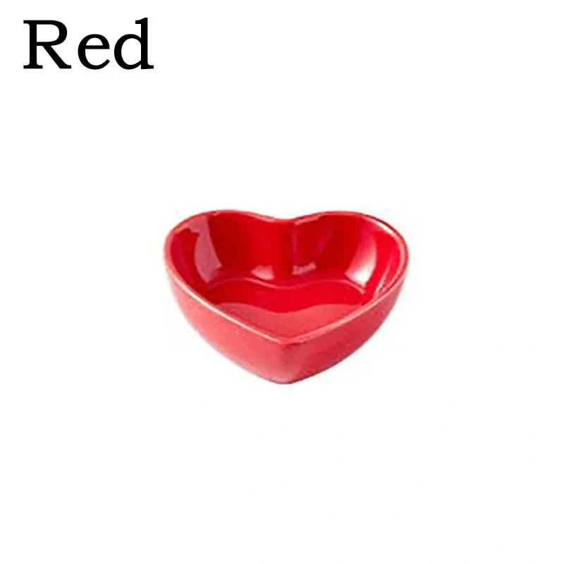 New Hamster Feeding Bowl Heart-shaped Pet Feeder Bowl Ceramic Snack Bowl Food Water Snack Feeder Hamster Food Pet Supplies Pet