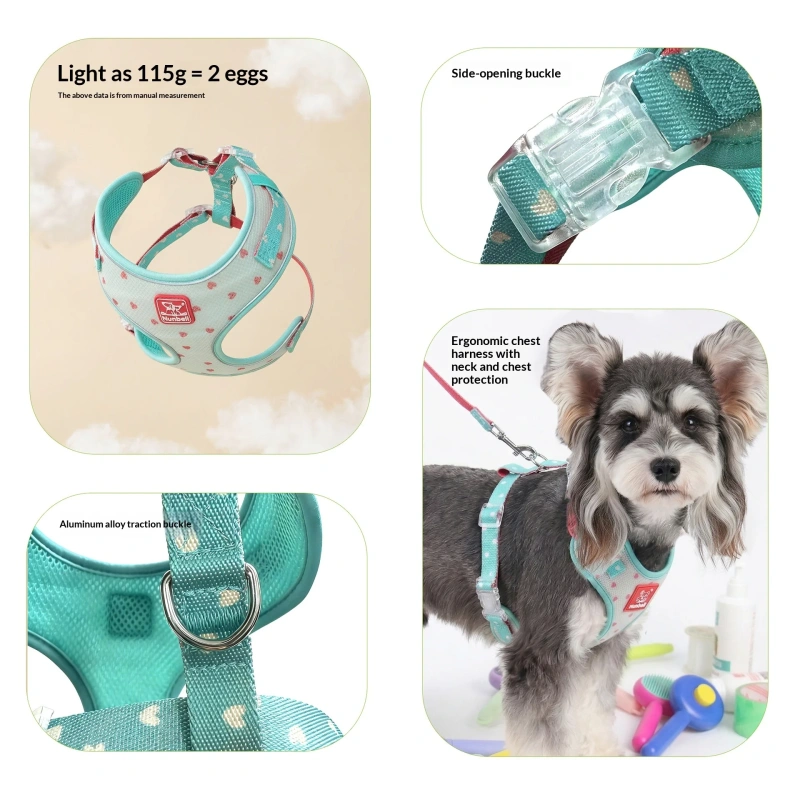 Pet Love Small Dog Outdoor Walking Anti-Escape Polyester Harness