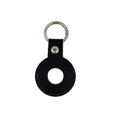 PU Leather AirTag Holder Customizable Anti-Lost Tracker AirTag Sleeve Portable AirTag Holder with Key Ring