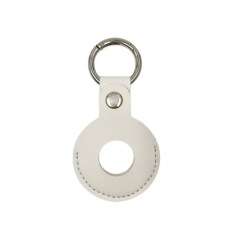 PU Leather AirTag Holder Customizable Anti-Lost Tracker AirTag Sleeve Portable AirTag Holder with Key Ring