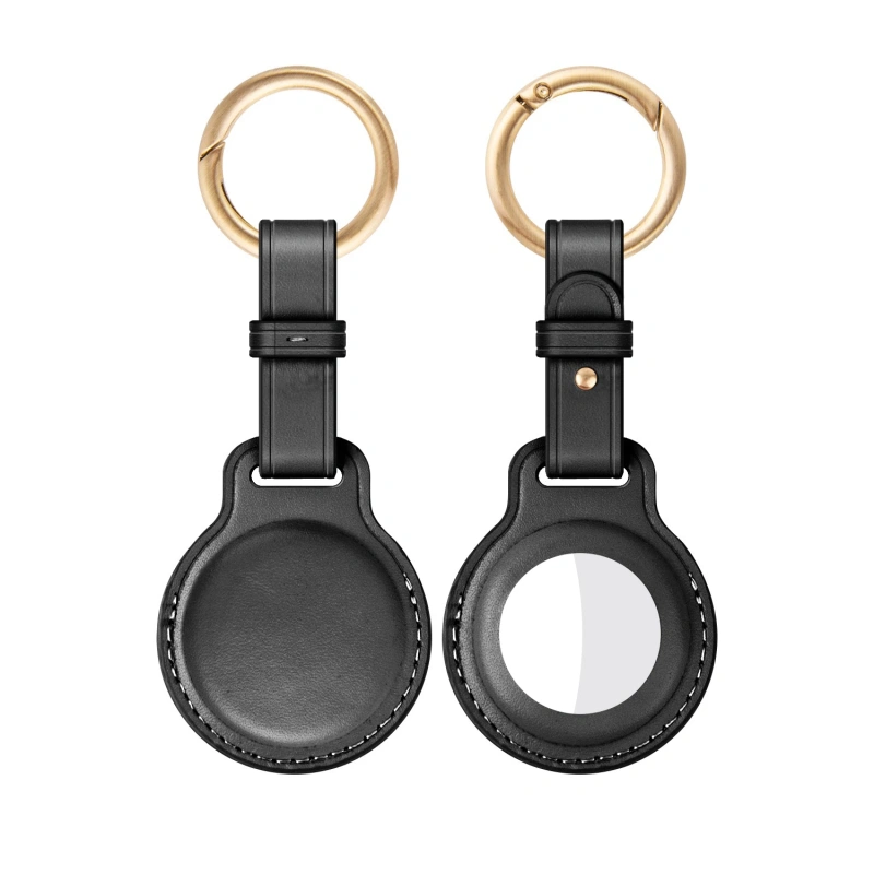 Cow Leather Protective Case For Apple AirTags Keychain Locator Cover Bag Fashion Pet Pendant Air Tag Accessories