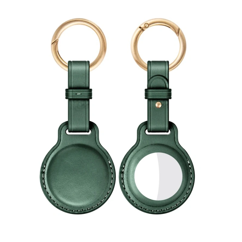 Cow Leather Protective Case For Apple AirTags Keychain Locator Cover Bag Fashion Pet Pendant Air Tag Accessories