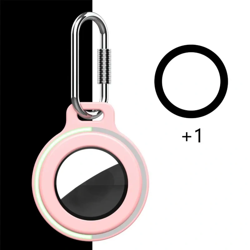 Protective Case For Apple AirTags Anti-Lost Cover With Keychain Silicone Bumper Anti-Scratch For Air Tag