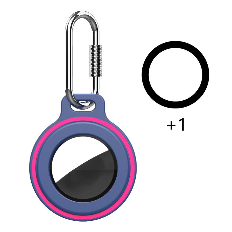 Protective Case For Apple AirTags Anti-Lost Cover With Keychain Silicone Bumper Anti-Scratch For Air Tag