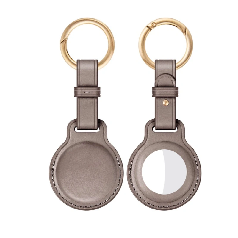 Cow Leather Protective Case For Apple AirTags Keychain Locator Cover Bag Fashion Pet Pendant Air Tag Accessories