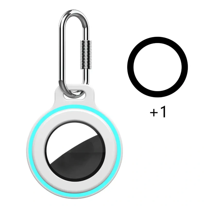 Protective Case For Apple AirTags Anti-Lost Cover With Keychain Silicone Bumper Anti-Scratch For Air Tag