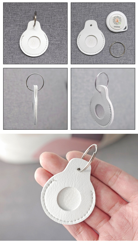 Customized pet Airtag tracker PU sleeve