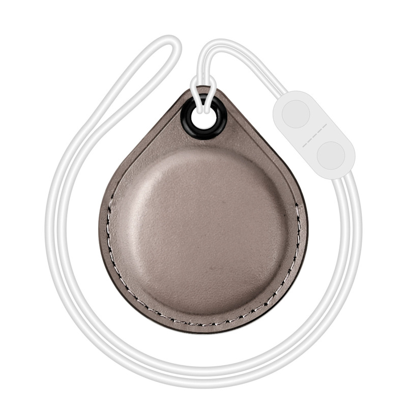 Cow Leather Protective Case For Apple AirTags Keychain Locator Cover Bag
