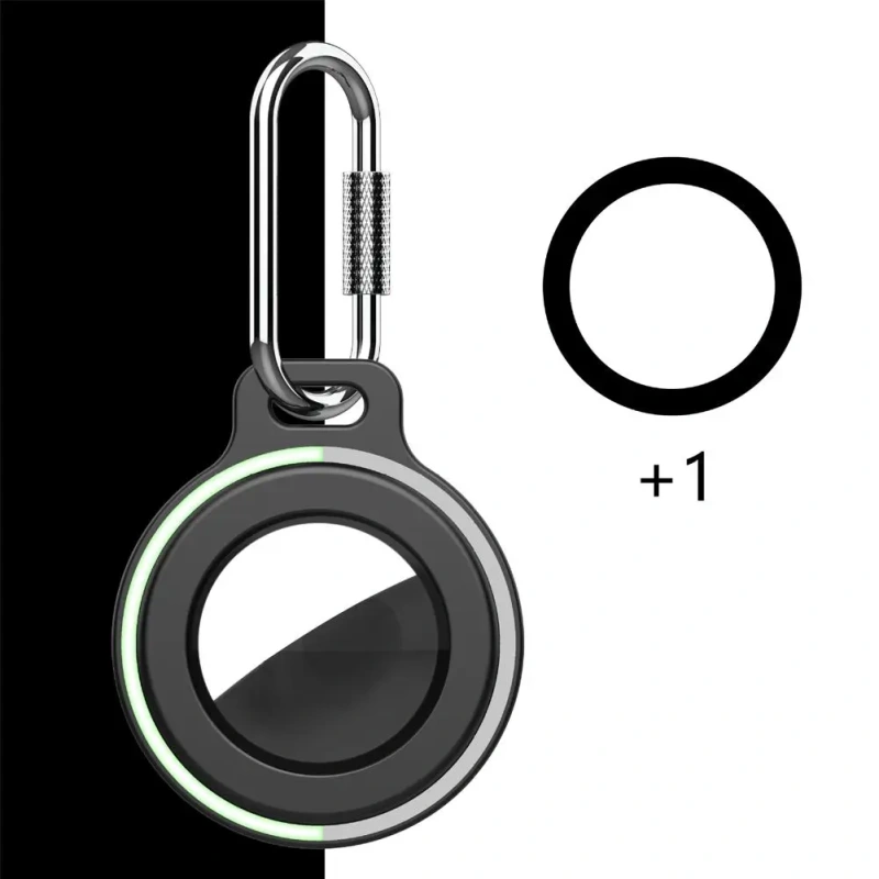Protective Case For Apple AirTags Anti-Lost Cover With Keychain Silicone Bumper Anti-Scratch For Air Tag