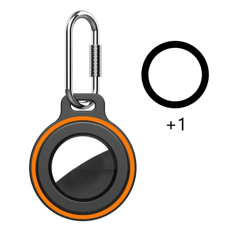 Protective Case For Apple AirTags Anti-Lost Cover With Keychain Silicone Bumper Anti-Scratch For Air Tag